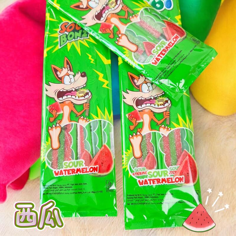 YUPI 呦皮酸Q扁條糖(草莓、西瓜)(全素)