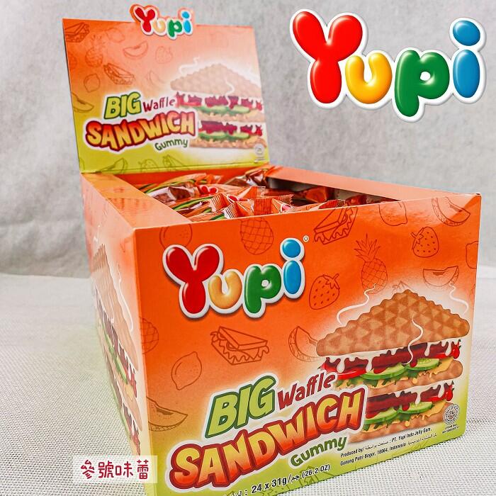 YUPI呦皮大鬆餅三明治造型軟糖