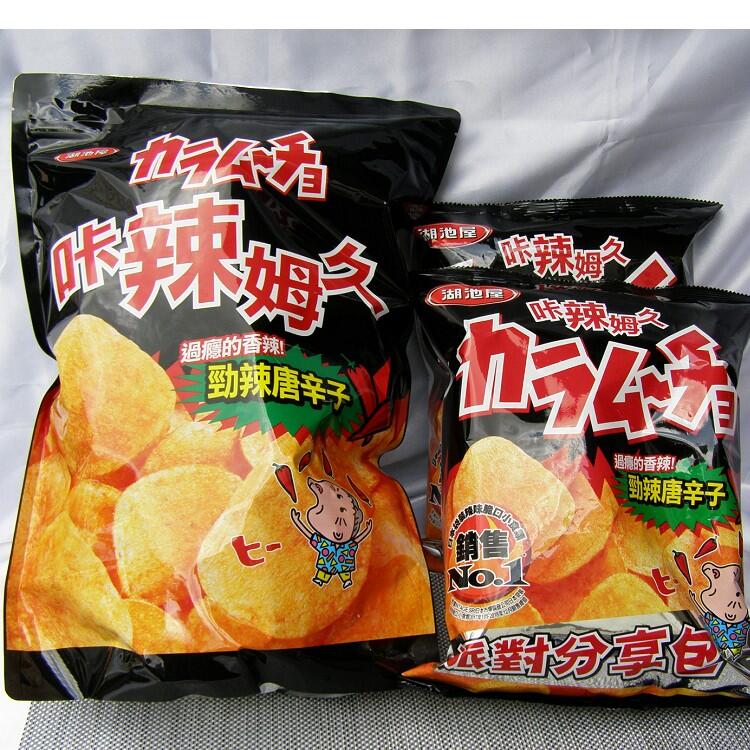 湖池屋咔辣姆久平切洋芋片-勁辣唐辛子