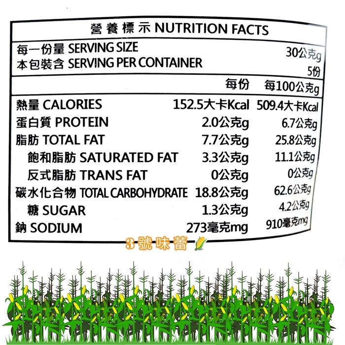 華元玉黍叔(漢堡口味)
