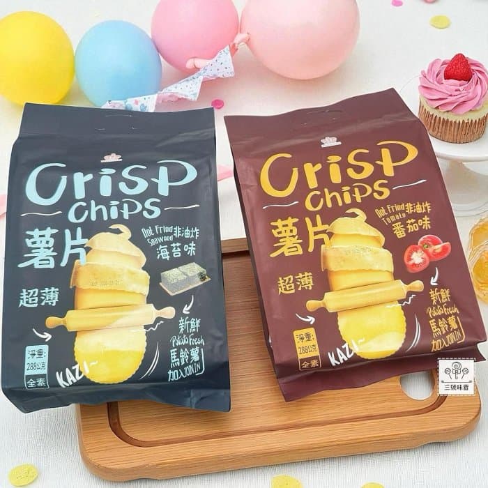 日日旺 超薄馬鈴薯片(番茄味、海苔味)